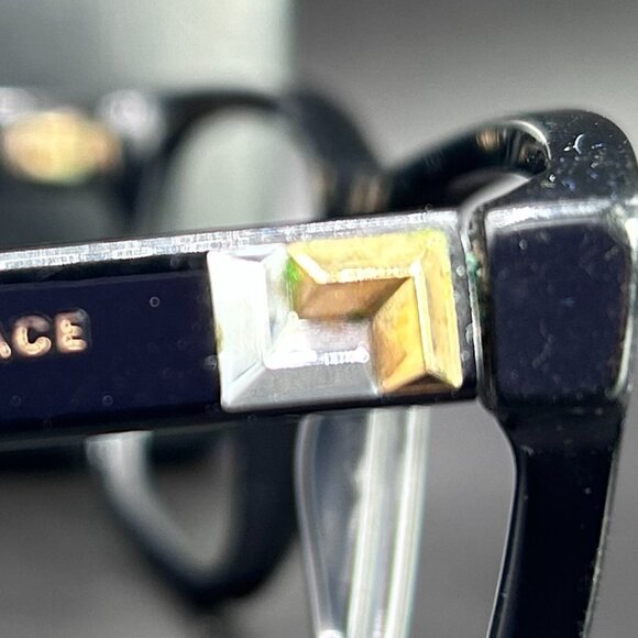 Versace Unisex Black Rectangle Plastic Eyeglasses VE 3253 GB1 NO LENS - Picture 16 of 16